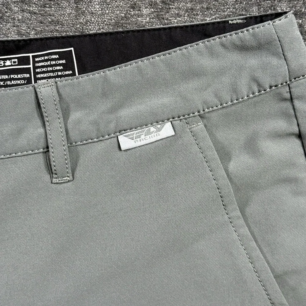 Fly Racing Freelance Men's Chino Shorts Size‎ 36 Gray Stretch Polyester MTB